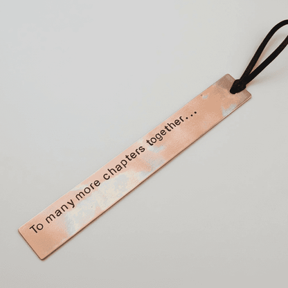Bronze Bookmark To Many More Chapters Together Gift Anniversary
