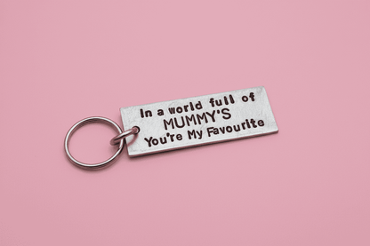 Mummy Keychain Mothers Day Gift Favourite Mum