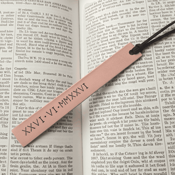 Copper BookmarkRoman Numerals Gift