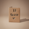 13 Years Hand Stamped Copper Anniversary Card 13th Anniversary Gifts