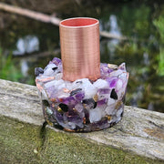 Travel Size Cloudbuster Amethyst Selenite Orgonite 5g EMF Shungite Copper Towerbuster