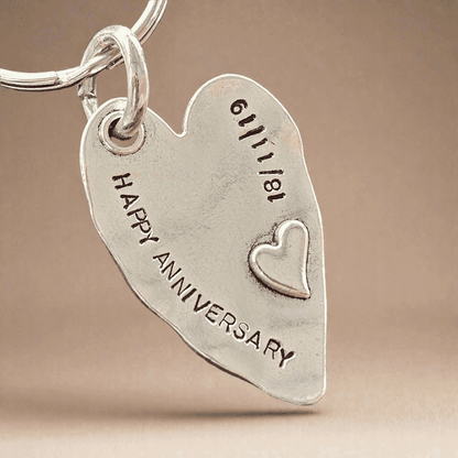 Happy Anniversary Keychain Love Personalised Keyring Husband Wife Personalised Anniversary giftGirlfriend