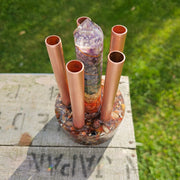 Chakra Cloudbuster 5 Pipe Chembuster Orgonite Orgone Generator