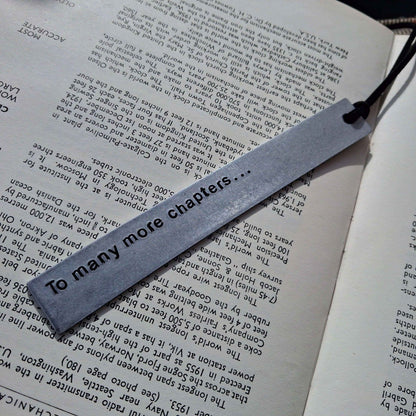 To Many More Chapters Metal Bookmark Personalised