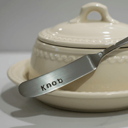 KNOB Knife Hand Stamped Funny Butter Knife Funny Gift Anniversary Valentines Day Cheese Knife