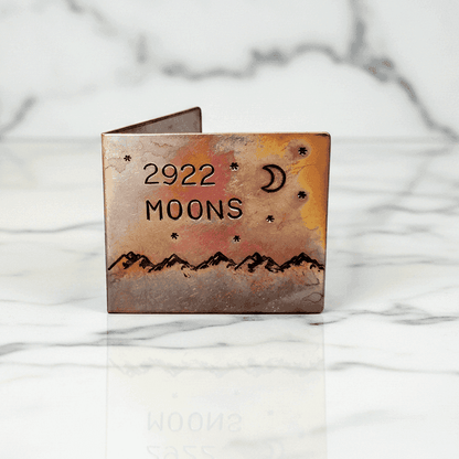 8th Anniversary 8 Years 2922 Moons Bronze Card I Love You To The Moon And Back