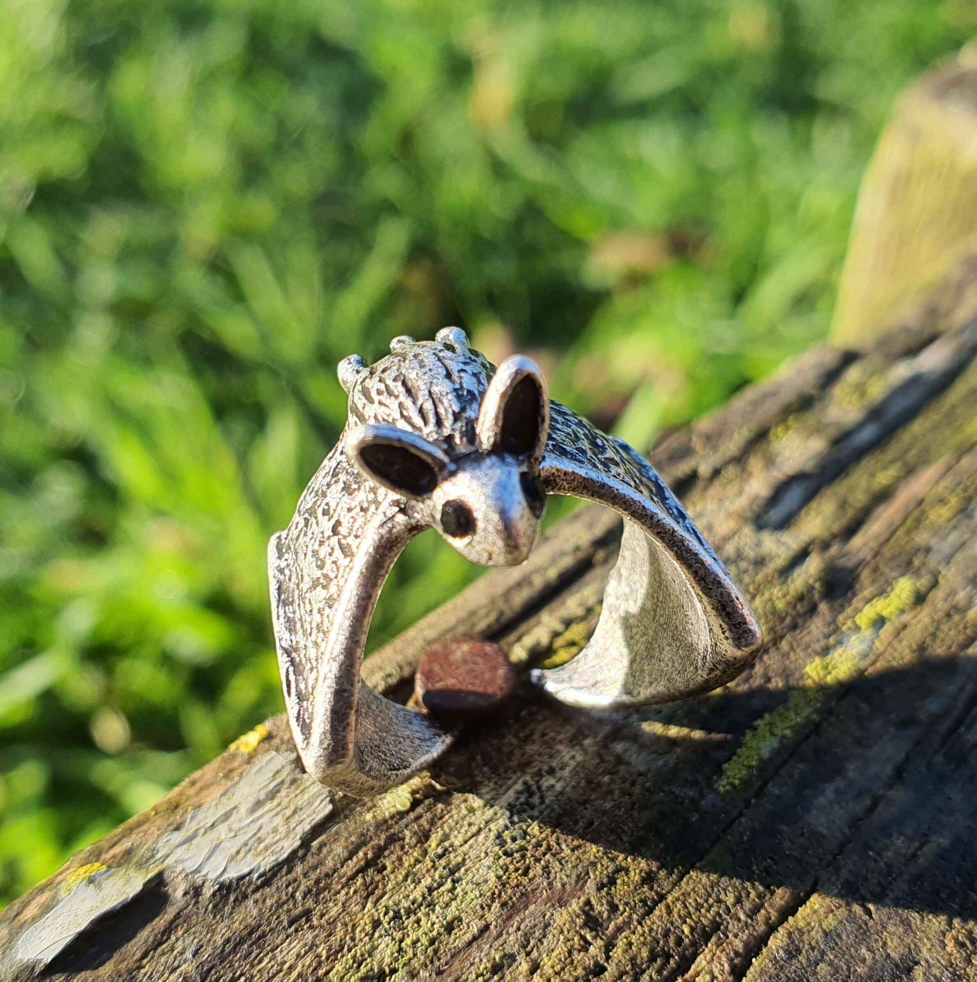 Adjustable open ring animal rings jewellery jewelry Bat Ring cute gifts