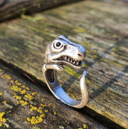 Adjustable size animal ring silver jewellery jewelry dog cat cute rings gifts for her