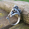 Adjustable size animal ring silver jewellery jewelry dog cat cute rings gifts for her