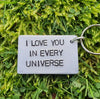 Hand Stamped Personalised Keychain Keyring Anniversary Gifts