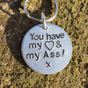 Hand Stamped Personalised Keychain Keyring Anniversary Gifts