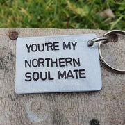 Hand Stamped Personalised Keychain Keyring Anniversary Gifts