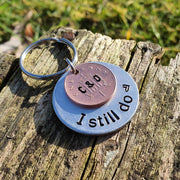 Hand Stamped Personalised Keychain Keyring Anniversary Gifts Hand Stamped Lucky penny