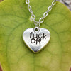 Fuck Off Pendant Necklace Alternative Gifts Jewellery