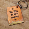 8 Years In The Making 8th Wedding Bronze Anniversary Personalised Keyring Keychain