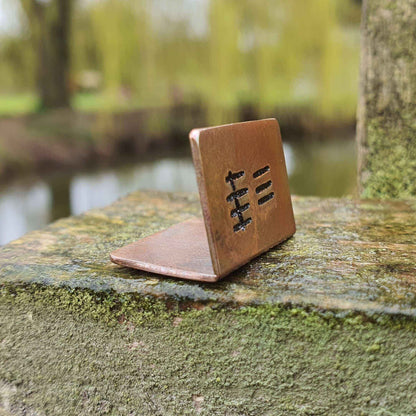 Tally Mark 8 Hand Stamped Bronze Anniversary Card Wedding Anniversary Gifts