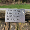 2 Years Ago I Married My Best Friend 2nd Wedding Anniversary Gifts Keyring Keychain