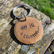 Tally Mark 8 Years And Counting Husband Wife Gifts 8th Wedding Bronze Anniversary Personalised 8 Years Keyring Keychain