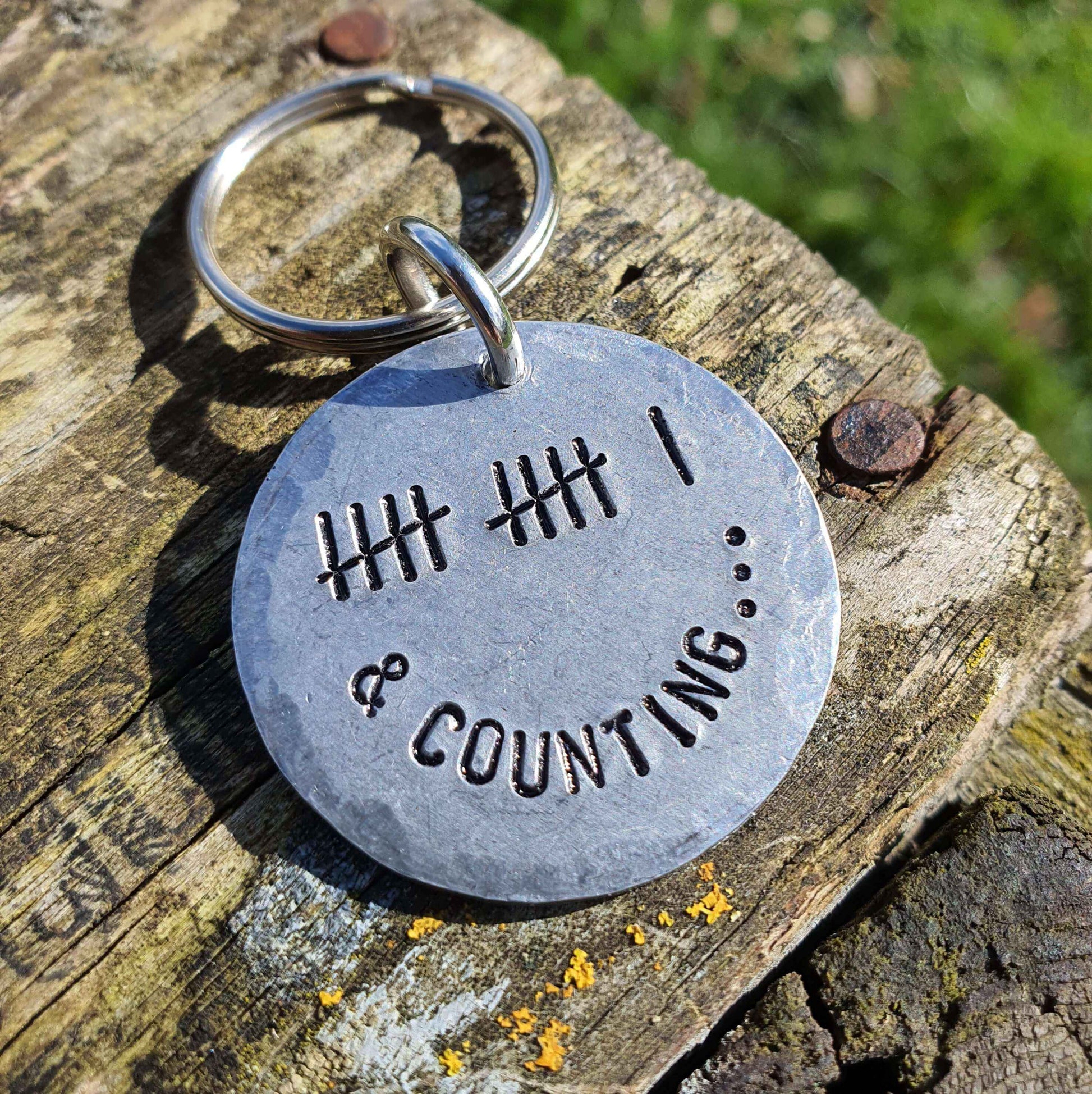 Tally Mark Keychain 11 Years And Counting Keyring 11th Wedding Anniversary Gifts Personalised Gift Keychain