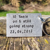 10 Years And Still Going Strong 10th Year Wedding Anniversary Gifts Aluminium Tin Keychain Gifts