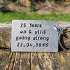 25 Years On And Still Going Strong 25th Wedding Anniversary Gifts Wife Keychain