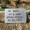 12 Years On And Still Going Strong 12th Wedding Anniversary Gifts Keyring Keychain