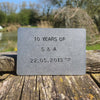 10 Years Personalised 10th Wedding Anniversary Card Gifts Tin Aluminium Wallet Card