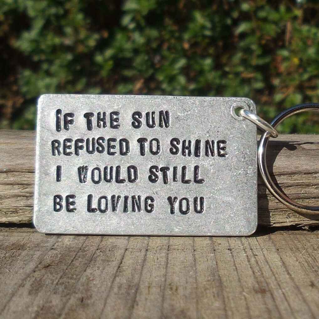 If The Sun Refused To Shine Led Zeppelin Lyrics Keychain