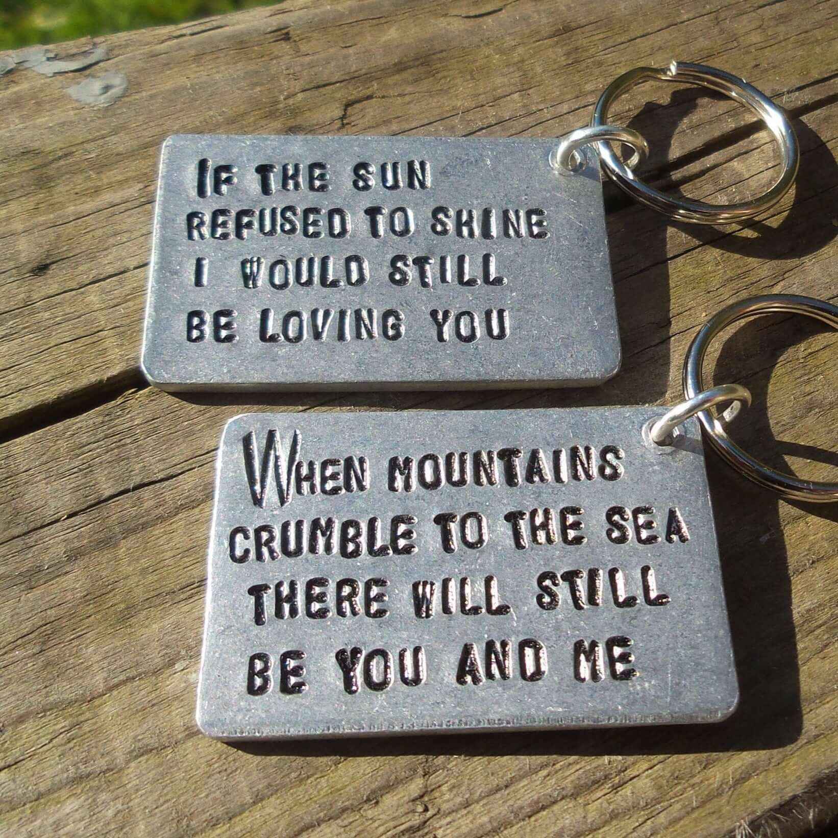 If The Sun Refused To Shine Led Zeppelin Lyrics Keychain