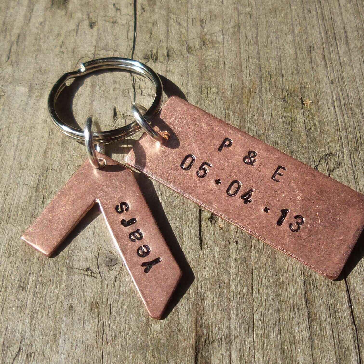 7th Wedding Anniversary Gifts Copper Anniversary Gift Hand Crafted Copper 