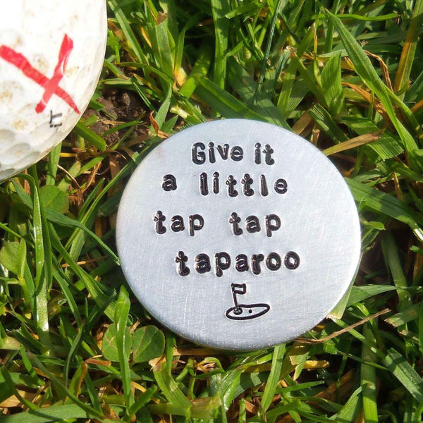 Hand Stamped Personalised Keychain Give It A Little Tap Tap Taparoo Anniversary Gifts