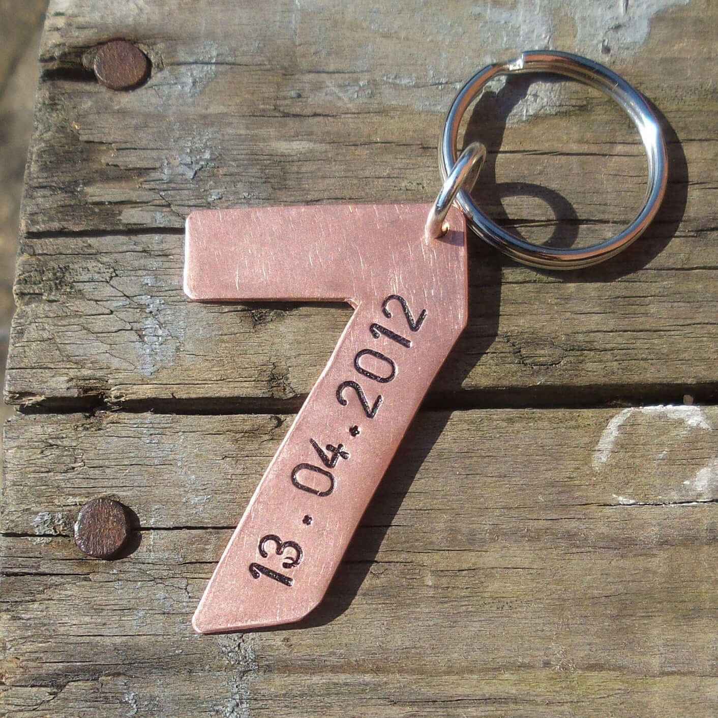 7th Wedding Anniversary Gifts Copper Anniversary Gift Personalised Copper