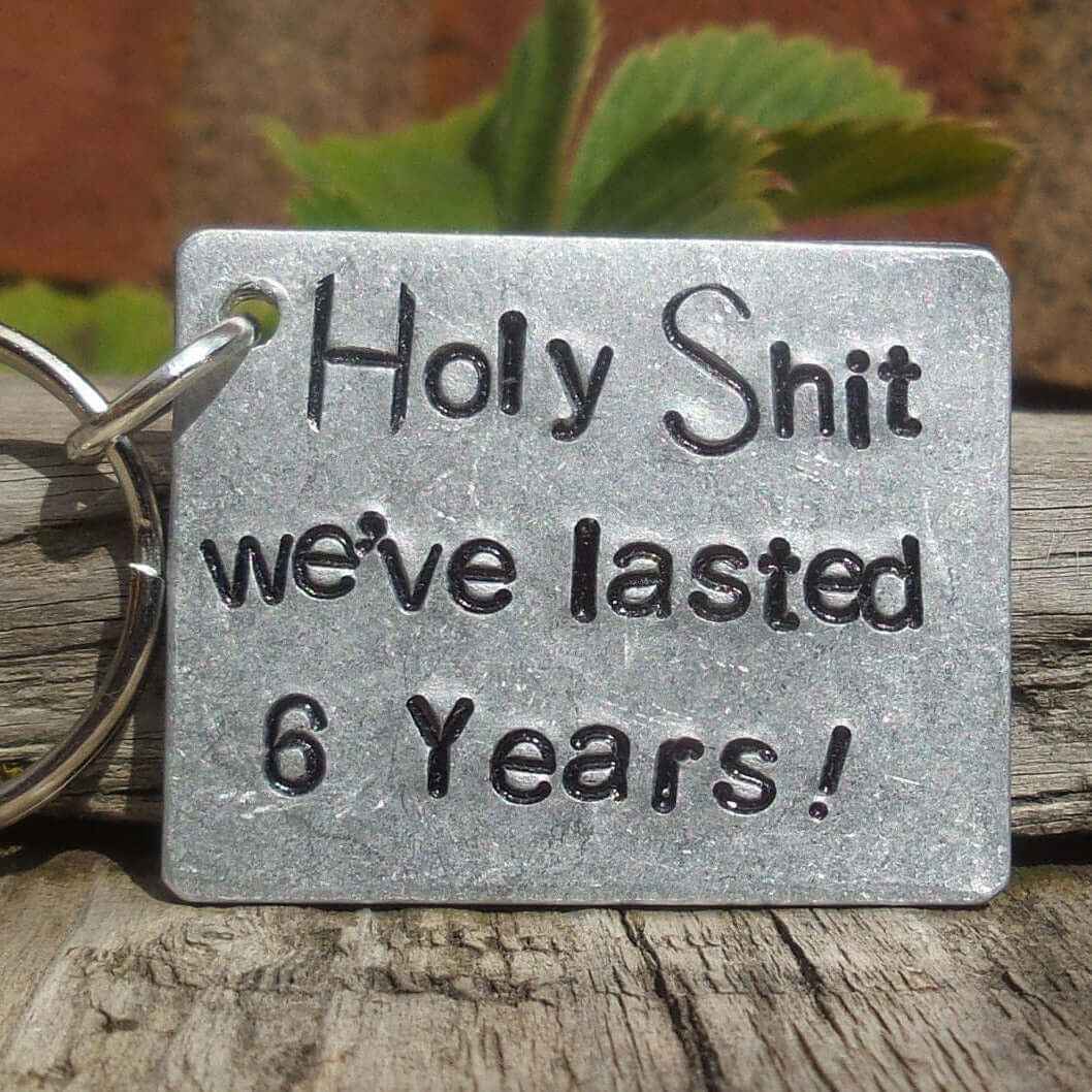 Hand Stamped Gifts 6th Iron Anniversary Gifts For Him Her 6 Years6th Anniversary Gifts