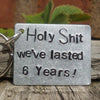 Hand Stamped Gifts 6th Iron Anniversary Gifts For Him Her 6 Years