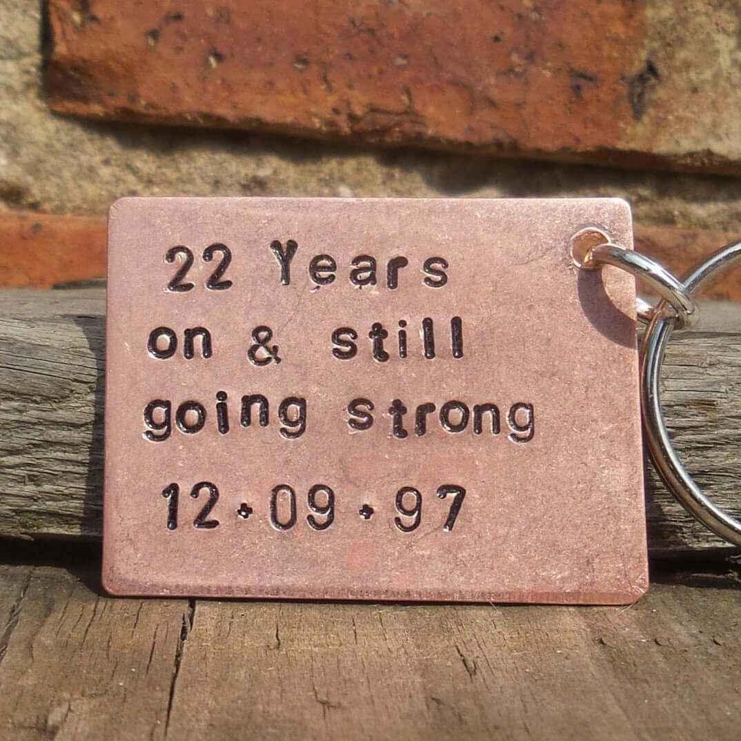 22nd Wedding Anniversary Gifts Copper Anniversary Gift22 Years