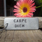 Hand Stamped Personalised Keychain Keyring Anniversary Gifts