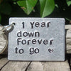 Hand Stamped Personalised Keychain Keyring Anniversary Gifts