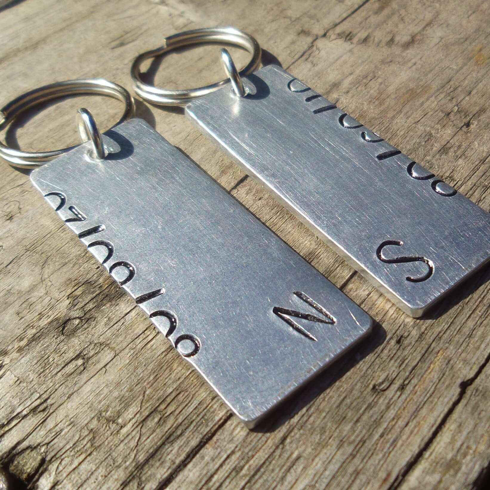 10th Wedding Anniversary Gifts Aluminium and Tin GiftKeyring Set