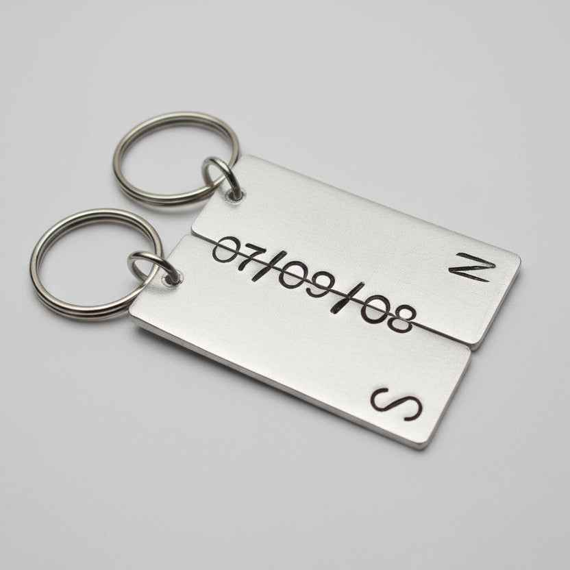 11th Wedding Anniversary Steel Anniversary Gifts 11 YearsSecret Message Keychains