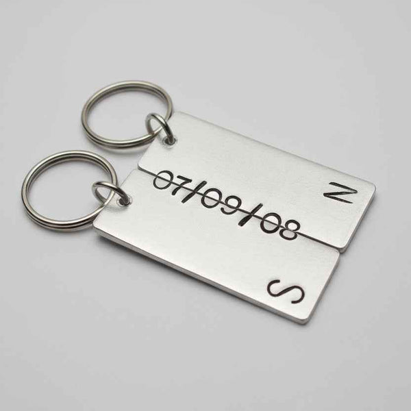 11th Wedding Anniversary Steel Anniversary Gifts 11 YearsSecret Message Keychains