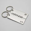 11th Wedding Anniversary Steel Anniversary Gifts 11 YearsSecret Message Keychains