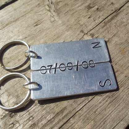 11th Wedding Anniversary Steel Anniversary Gifts 11 YearsSecret Message Keychains