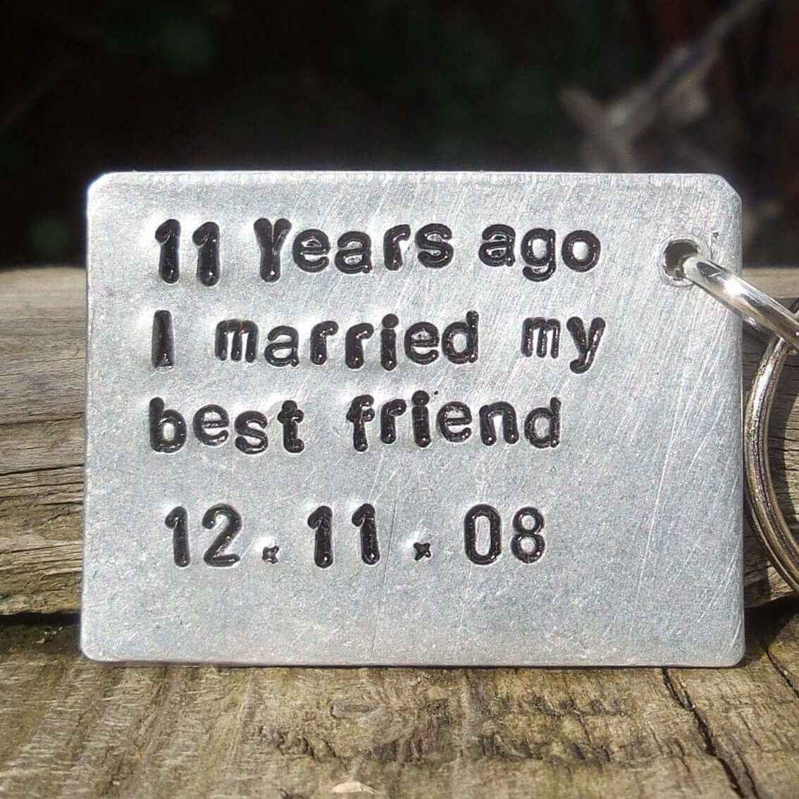 11th Wedding Steel Wedding Anniversary Gift Steel Anniversary Gifts 11 Years