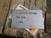 Hand Stamped Personalised Keychain Keyring Anniversary Gifts