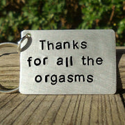 Hand Stamped Personalised Keychain Keyring Anniversary Gifts