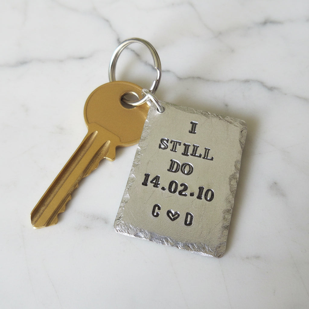 Hand Stamped Gifts 6th Iron Anniversary Gifts For I STILL DO Her 6 Years