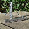 Hand Stamped Personalised Keychain Keyring Anniversary Gifts