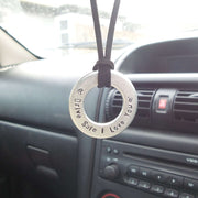 Hand Stamped Personalised Keychain Keyring Anniversary Gifts