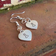 Cute funky Hand stamped earrings handmade jewellery Gifts for her