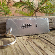 Hand Stamped Gifts 6th Iron Anniversary Gifts For Him Her 6 Years tally